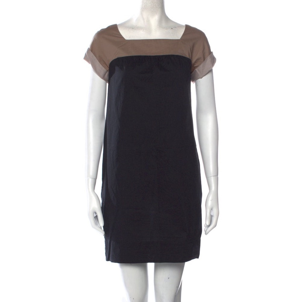 Vince Black & Taupe Shift Dress